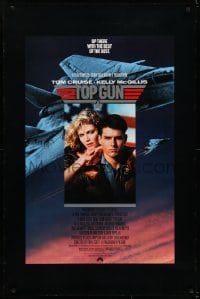 5s892 TOP GUN 1sh 1986 great image of Tom Cruise & Kelly McGillis, Navy fighter jets!