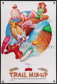 5s899 TRAIL MIX-UP DS 1sh 1993 cartoon art Roger Rabbit, Baby Herman, Jessica Rabbit!