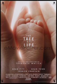 5s902 TREE OF LIFE advance DS 1sh 2011 Terrence Malick, Brad Pitt, Sean Penn, baby's little foot!