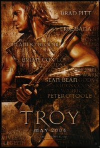 5s904 TROY teaser DS 1sh 2004 Eric Bana, Orlando Bloom, Brad Pitt as Achilles!