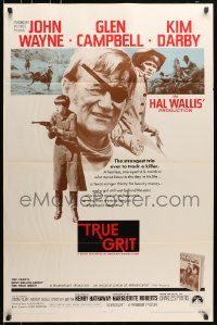 5s905 TRUE GRIT int'l 1sh 1969 John Wayne as Rooster Cogburn, Kim Darby, Glen Campbell