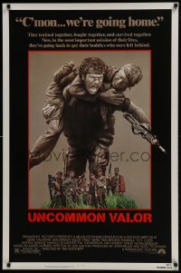 5s916 UNCOMMON VALOR 1sh 1983 Gene Hackman, Fred Ward, Robert Stack, Vietnam War!
