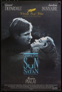 5s918 UNDER THE SUN OF SATAN 1sh 1989 image of priest Gerard Depardieu, sexiest Sandrine Bonnaire!