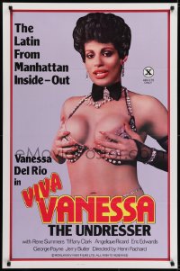 5s931 VIVA VANESSA 1sh 1984 sexy Vanessa Del Rio is the Latin from Manhattan, x-rated!