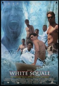 5s953 WHITE SQUALL DS 1sh 1996 directed by Ridley Scott, barechested sailor Jeff Bridges!