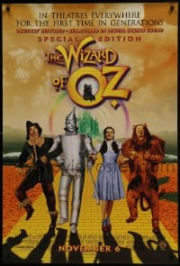 5s965 WIZARD OF OZ advance DS 1sh R1998 Victor Fleming, Judy Garland all-time classic!