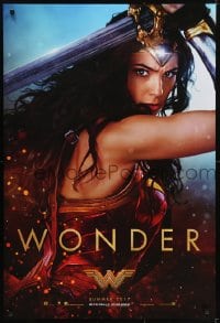 5s980 WONDER WOMAN teaser DS 1sh 2017 sexiest Gal Gadot in title role/Diana Prince, Wonder!