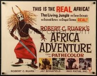 5t512 AFRICA ADVENTURE style A 1/2sh 1954 this is the REAL Africa, the living jungle!