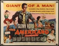 5t517 AMERICANO style A 1/2sh 1955 Glenn Ford is a stranger to Brazil but no stranger to danger!