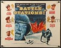 5t531 BATTLE STATIONS style A 1/2sh 1956 John Lund, William Bendix, the story of Navy flat-tops!