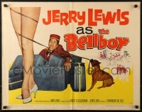 5t536 BELLBOY style B 1/2sh 1960 hotel attendant Jerry Lewis with too much luggage, sexy legs!
