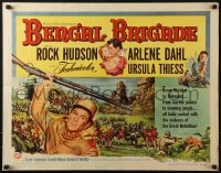 5t537 BENGAL BRIGADE style A 1/2sh 1954 Rock Hudson & Arlene Dahl romancing and fighting in India!