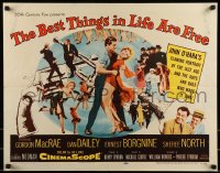 5t541 BEST THINGS IN LIFE ARE FREE 1/2sh 1956 Michael Curtiz, Gordon MacRae, Sheree North!