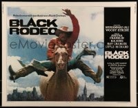 5t552 BLACK RODEO 1/2sh 1972 Muhammad Ali, Woody Strode, black cowboy on horse in city image!