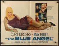 5t561 BLUE ANGEL 1/2sh 1959 Curt Jurgens, full-length image of sexy May Britt!