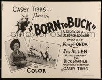 5t563 BORN TO BUCK 1/2sh 1966 Casey Tibbs presents & directs, cool rodeo images!