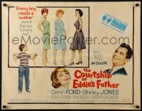 5t593 COURTSHIP OF EDDIE'S FATHER 1/2sh 1963 Ron Howard helps Glenn Ford choose his new mother!