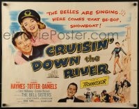 5t596 CRUISIN' DOWN THE RIVER style B 1/2sh 1953 Audrey Totter and her be-bop showboat show!