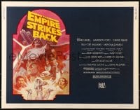 5t620 EMPIRE STRIKES BACK 1/2sh R1982 George Lucas sci-fi classic, cool artwork by Tom Jung!