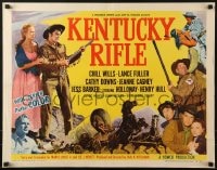 5t712 KENTUCKY RIFLE style A 1/2sh 1955 with his wits, weapons & women he faced victory or sudden death!