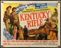 5t713 KENTUCKY RIFLE style B 1/2sh 1955 with his wits, weapons & women he faced victory or sudden death!