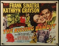 5t724 KISSING BANDIT style B 1/2sh 1948 art of Frank Sinatra playing guitar & romancing Kathryn Grayson!