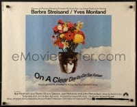 5t796 ON A CLEAR DAY YOU CAN SEE FOREVER 1/2sh 1970 cool image of Barbra Streisand in flower pot!