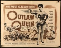 5t803 OUTLAW QUEEN 1/2sh 1957 all sexy Andrea King needs is a man & a gun!