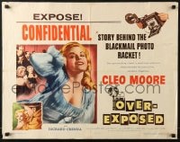 5t805 OVER-EXPOSED style B 1/2sh 1956 super sexy Cleo Moore has curves, camera, and no conscience!