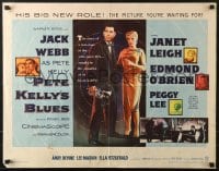 5t815 PETE KELLY'S BLUES 1/2sh 1955 Jack Webb smoking & holding trumpet, sexy Janet Leigh!