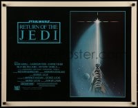 5t844 RETURN OF THE JEDI int'l 1/2sh 1983 George Lucas, art of hands holding lightsaber by Reamer!