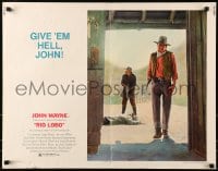 5t850 RIO LOBO 1/2sh 1971 Howard Hawks, Give 'em Hell, John Wayne, great cowboy image!