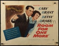 5t855 ROOM FOR ONE MORE 1/2sh 1952 great artwork of Cary Grant & Betsy Drake!
