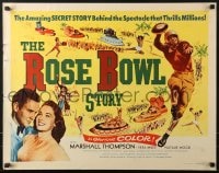 5t858 ROSE BOWL STORY 1/2sh 1952 Vera Miles, football quarterback Marshall Thompson in uniform!