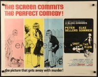 5t876 SHOT IN THE DARK 1/2sh 1964 Blake Edwards, Peter Sellers, sexy Elke Sommer, Pink Panther