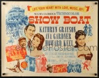 5t877 SHOW BOAT 1/2sh R1963 singing Kathryn Grayson, sexy Ava Gardner, Howard Keel, Joe E. Brown!