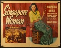 5t881 SINGAPORE WOMAN style B 1/2sh 1941 Brenda Marshall finds true love after an abusive marriage!