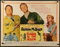 5t893 SOLDIER IN THE RAIN style B 1/2sh 1964 close-ups of misfit soldiers Steve McQueen & Jackie Gleason!