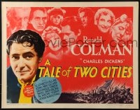 5t912 TALE OF TWO CITIES 1/2sh R1962 Ronald Colman, Elizabeth Allan, written by Charles Dickens!