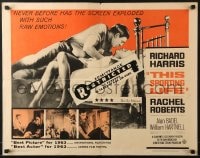 5t926 THIS SPORTING LIFE 1/2sh 1963 Richard Harris & Rachel Roberts, Lindsay Anderson