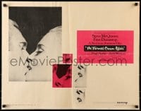 5t929 THOMAS CROWN AFFAIR 1/2sh 1968 best kiss close up of Steve McQueen & sexy Faye Dunaway!