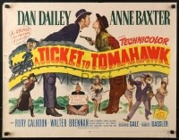 5t940 TICKET TO TOMAHAWK 1/2sh 1950 Dan Dailey & Anne Baxter, Marilyn Monroe pictured!