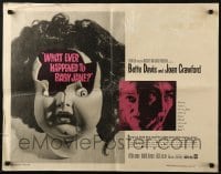 5t974 WHAT EVER HAPPENED TO BABY JANE? 1/2sh 1962 Robert Aldrich, Bette Davis & Joan Crawford!