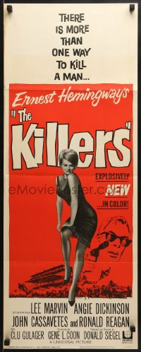 5t201 KILLERS insert 1964 Don Siegel, Hemingway, Lee Marvin, sexy full-length Angie Dickinson!