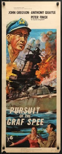 5t327 PURSUIT OF THE GRAF SPEE insert 1957 Powell & Pressburger's Battle of the River Plate!