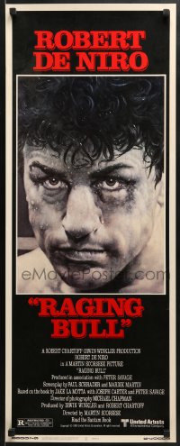 5t332 RAGING BULL insert 1980 classic Hagio boxing art of Robert De Niro, Martin Scorsese