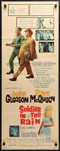 5t396 SOLDIER IN THE RAIN insert 1964 misfit soldiers Steve McQueen & Jackie Gleason!