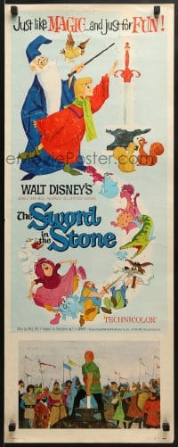 5t430 SWORD IN THE STONE insert 1964 Disney's cartoon story of young King Arthur & Merlin the Wizard!