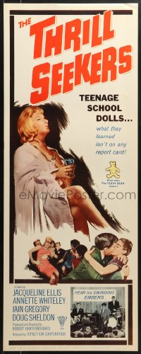 5t491 YELLOW TEDDYBEARS insert 1964 Thrill Seekers, teen doll, what they learned isn't on report card