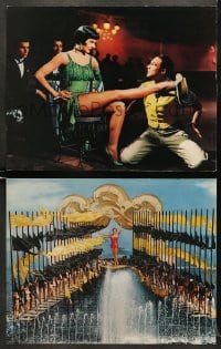 5w968 THAT'S ENTERTAINMENT PART 2 2 color 11x14 stills 1975 Kelly & Cyd Charisse, huge dance number!